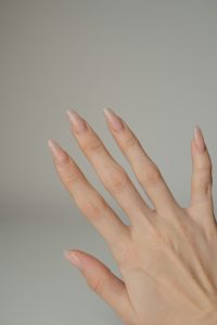 clean nail closeup