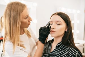 micro needling eyebrows photo by Antoni Shkraba