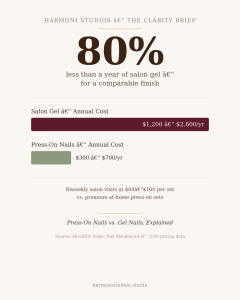 Press on nails vs gels nails sales graph